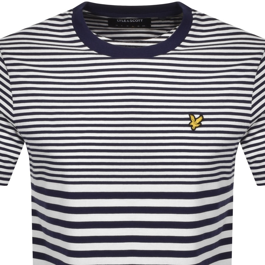 Alternative Image for ProductLyle And Scott Striped T Shirt Navy2